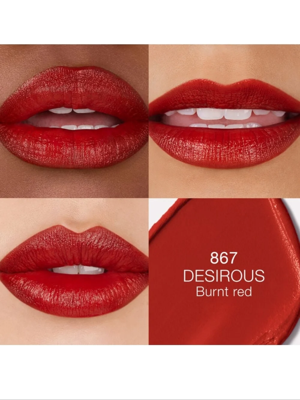 🌺NARS Desirous Explicit Lipstick Long Wear  Red Lipstick Satin Lipstick